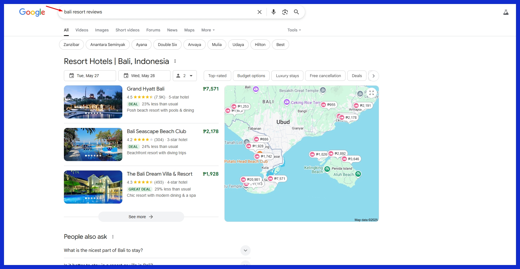 bali resort reviews