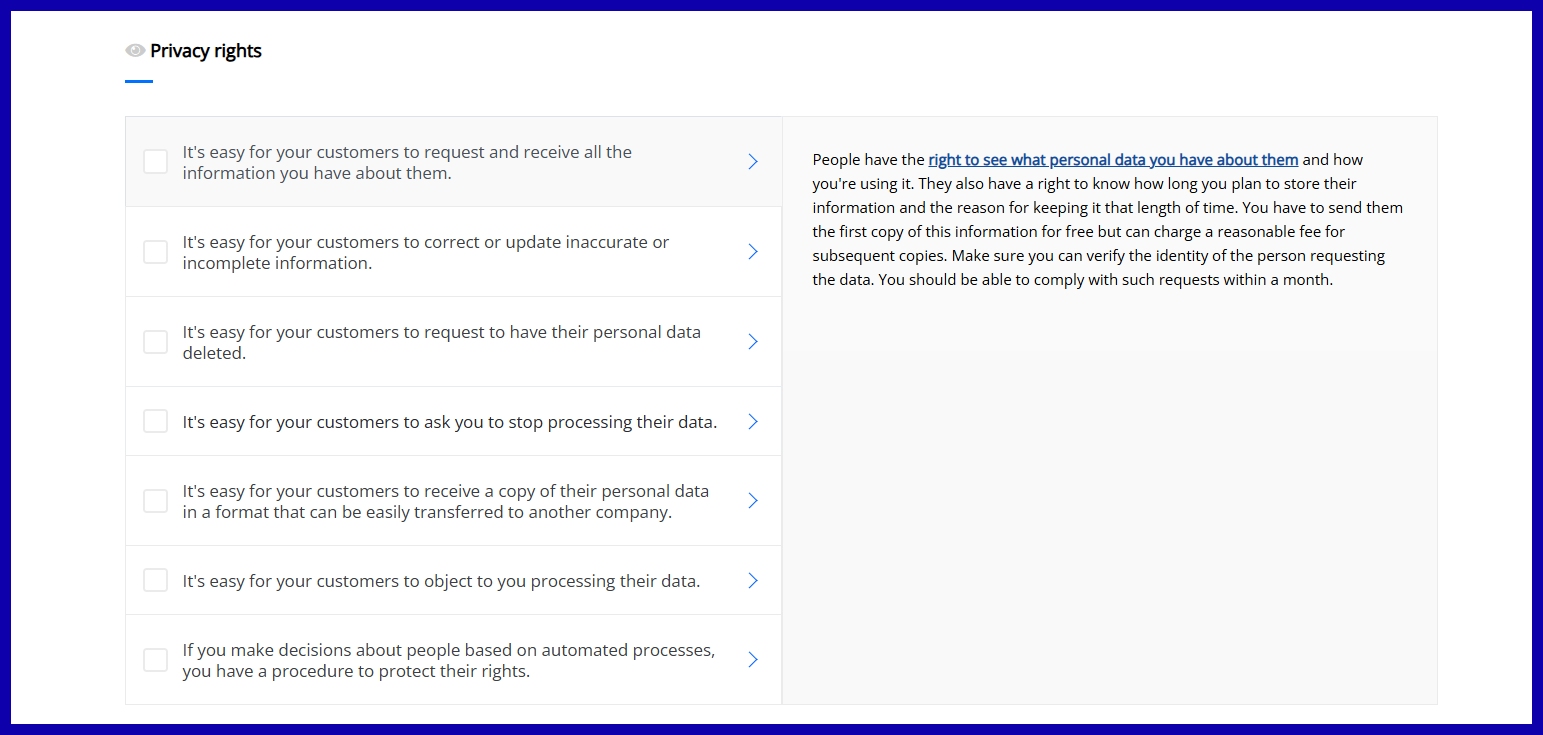 Privacy rights
