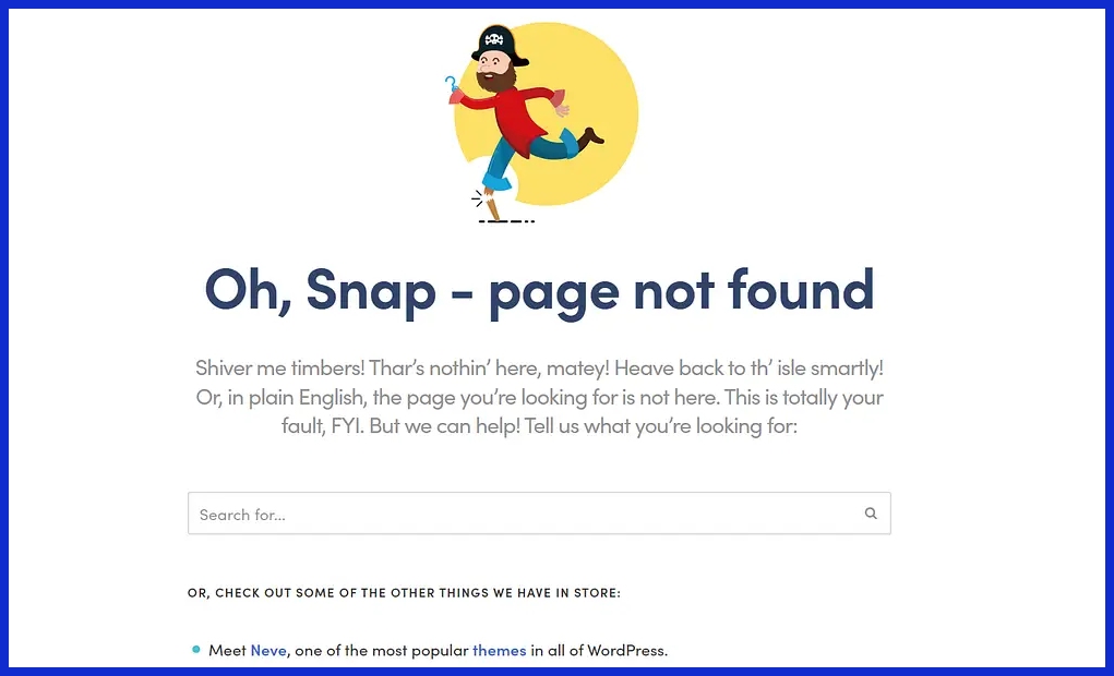 page not found