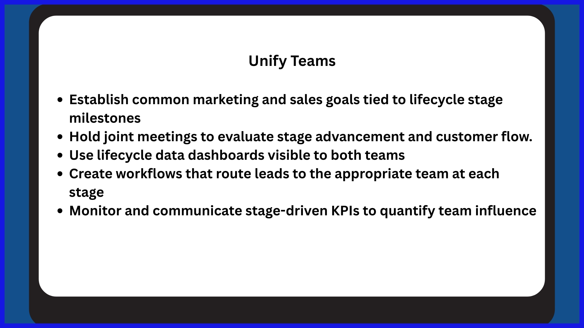 Why Lifecycle Stages Matter