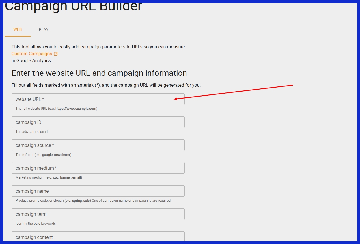 Google’s Campaign URL Builder.