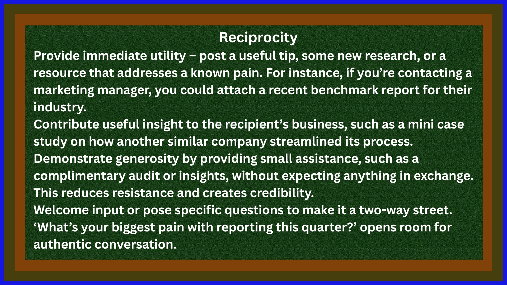 Psychology of a Reply