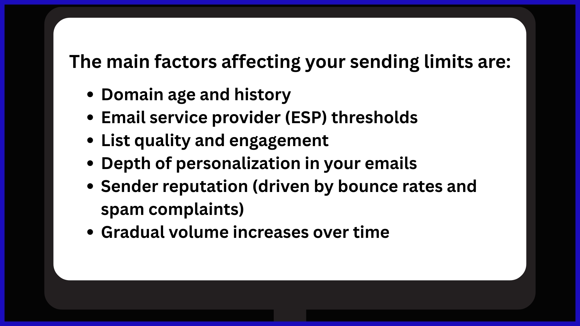 What Determines Your Sending Limit?