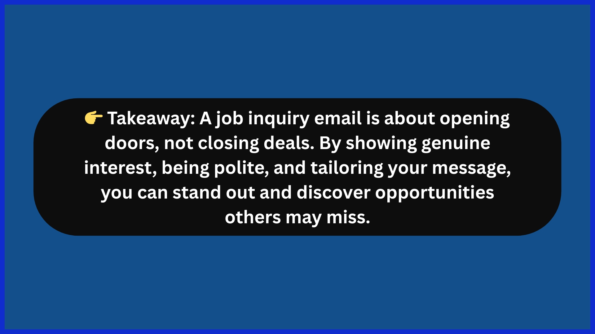 Application email