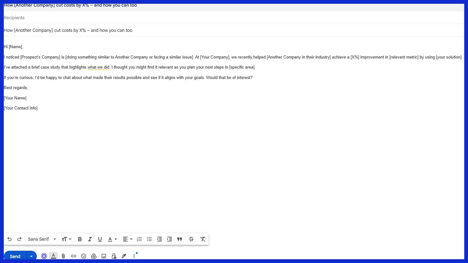 7. Case Study Example (Social Proof Focus)