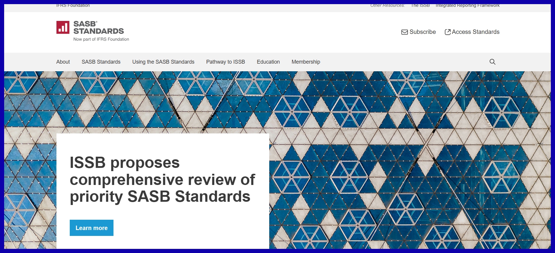 Sustainability Accounting Standards Board (SASB)
