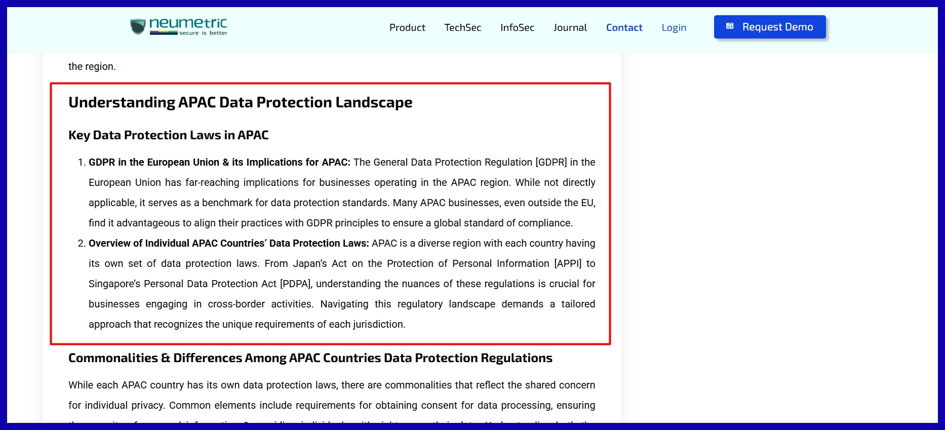 The APAC Model
