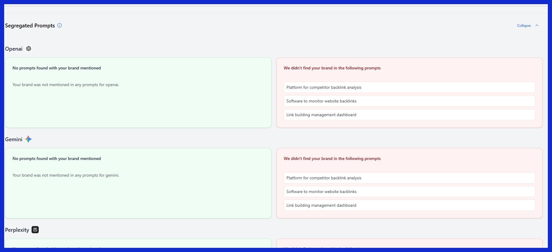 Core AI Visibility Capabilities